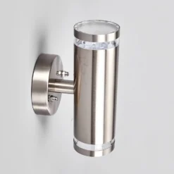 Tiberius Aplique De Pared Exterior Steel - Lindby -Mejor Iluminación Tienda 42510965026265