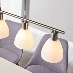 Simeon Lámpara Colgante White/Nickel - Lindby -Mejor Iluminación Tienda 42510965058635