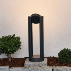 Dylen Short LED Lámpara Exterior/Jardín IP65 Graphite - Lucande -Mejor Iluminación Tienda 42510965092363