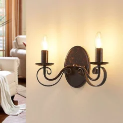 Caleb Aplique De Pared Rust - Lucande -Mejor Iluminación Tienda 42510965098543