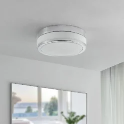 Flavi Lámpara De Techo Opal/Chrome - Lindby -Mejor Iluminación Tienda 42510965132573