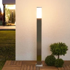 Lorian Lámpara Para Jardín H100 Steel - Lindby -Mejor Iluminación Tienda 42510965179343