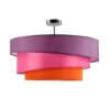 Melia Lámpara De Techo Violet/Pink/Orange/Chrome - Lindby