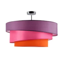 Melia Lámpara De Techo Violet/Pink/Orange/Chrome - Lindby