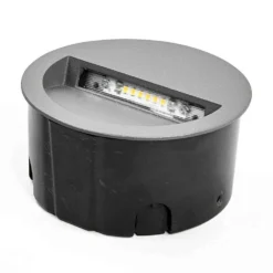 Loya Round Exterior Luz De Pared Empotrada Dark Grey - Lucande -Mejor Iluminación Tienda 42510965260665