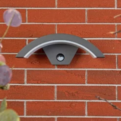 Jule Udendørs Aplique De Pared W/Sensor Graphite/White - Lucande -Mejor Iluminación Tienda 42510965280223