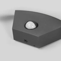 Jule Udendørs Aplique De Pared W/Sensor Graphite/White - Lucande -Mejor Iluminación Tienda 42510965280225