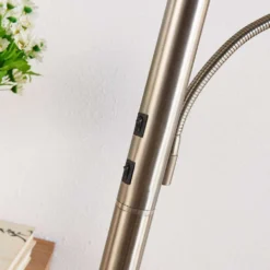 Dunja Lámpara De Pie Nickel - Lucande -Mejor Iluminación Tienda 42510965282684