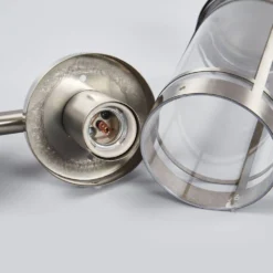 Djori Aplique De Pared Exterior Steel - Lindby -Mejor Iluminación Tienda 42510965287185