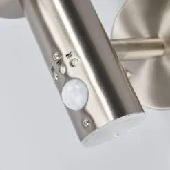 Djori Aplique De Pared Exterior W/Sensor Steel - Lindby -Mejor Iluminación Tienda 42510965287255