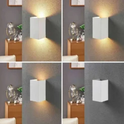 Jaymie Up/Down Applique De Pared Dim. White - Lindby -Mejor Iluminación Tienda 42510965300704