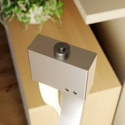 Auron Lámpara De Pie Nickel/White - Lindby -Mejor Iluminación Tienda 42510965309406