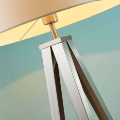 Benik Lámpara De Pie White/Nickel - Lindby -Mejor Iluminación Tienda 42510965309953