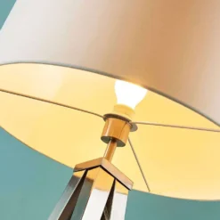 Benik Lámpara De Pie White/Nickel - Lindby -Mejor Iluminación Tienda 42510965309954