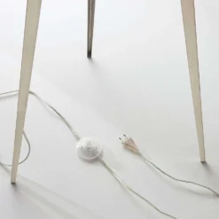 Benik Lámpara De Pie White/Nickel - Lindby -Mejor Iluminación Tienda 42510965309956