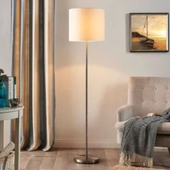 Parsa Lámpara De Pie White - Lindby -Mejor Iluminación Tienda 42510965313294