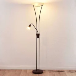 Felicia Lámpara De Pie Rust/Amber - Lindby -Mejor Iluminación Tienda 42510965326093