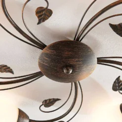 Stefania 5 Lámpara De Techo White/Black-Gold - Lindby -Mejor Iluminación Tienda 42510965349005