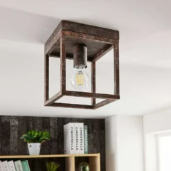 Emin Lámpara De Techo Rust - Lindby -Mejor Iluminación Tienda 42510965357923