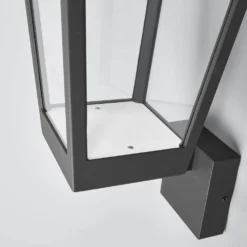 Chaja Udendørs Aplique De Pared Dark Grey/Clear - Lucande -Mejor Iluminación Tienda 42510965389395