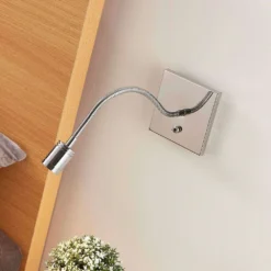 Berfin Aplique De Pared Chrome/Clear - Lindby -Mejor Iluminación Tienda 42510965399506