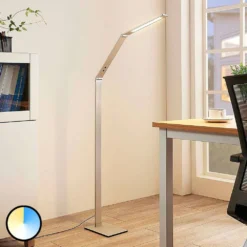 Nicano Lámpara De Pie Alu - Lucande -Mejor Iluminación Tienda 42510965419915