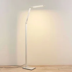 Nicano Lámpara De Pie Alu - Lucande -Mejor Iluminación Tienda 42510965419916