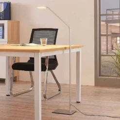 Resi Lámpara De Pie Alu - Lucande -Mejor Iluminación Tienda 42510965420355