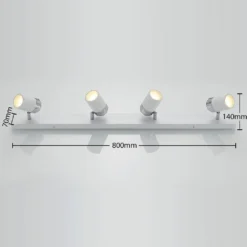 Kardo Lámpara De Techo White/Chrome - Lindby -Mejor Iluminación Tienda 42510965443743