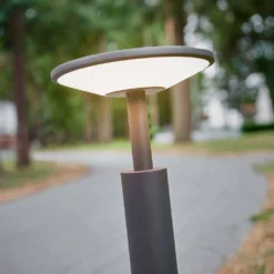 Fenia Lámpara Para Jardín H60 Anthracite/Opal - Lucande -Mejor Iluminación Tienda 42510965479794