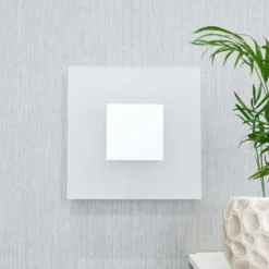 Berlind Aplique De Pared Opal/Silver - Lucande -Mejor Iluminación Tienda 42510965481434