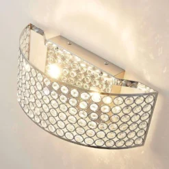 Alizee Aplique De Pared Chrome/Clear - Lucande -Mejor Iluminación Tienda 42510965486865