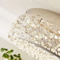 Felias Lámpara De Techo Chrome/Clear - Lucande -Mejor Iluminación Tienda 42510965487095