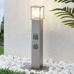Caspa Lámpara Para Jardín Steel/Clear - Lindby 8 Caspa Lámpara Para Jardín Steel/Clear - Lindby -Mejor Iluminación Tienda 42510965495463
