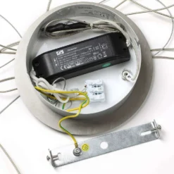 Lyani Lámpara Colgante Ø50 Chrome/White - Lucande -Mejor Iluminación Tienda 42510965502386