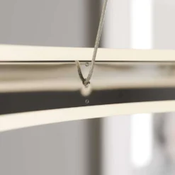 Lyani Lámpara Colgante Ø60 Chrome/White - Lucande -Mejor Iluminación Tienda 42510965502454