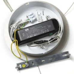 Lyani Lámpara Colgante Ø60 Chrome/White - Lucande -Mejor Iluminación Tienda 42510965502456 1