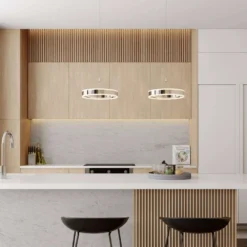 Lyani Lámpara Colgante L85 Chrome/White - Lucande -Mejor Iluminación Tienda 42510965502834