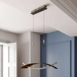 Marija Lámpara Colgante L90 Black/Gold - Lucande -Mejor Iluminación Tienda 42510965536803