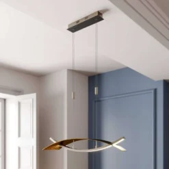 Marija Lámpara Colgante L90 Black/Gold - Lucande -Mejor Iluminación Tienda 42510965536804