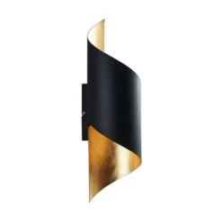 Vanni Aplique De Pared Black/Gold - Lindby