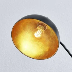 Phileas Lámpara De Pie Black/Gold - Lindby -Mejor Iluminación Tienda 4251096555387 4