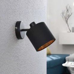 Vasilia Aplique De Pared Black/Gold - Lindby -Mejor Iluminación Tienda 42510965553943