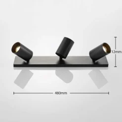 Brinja 3 Lámpara De Techo Black/Gold - Arcchio -Mejor Iluminación Tienda 42510965566674