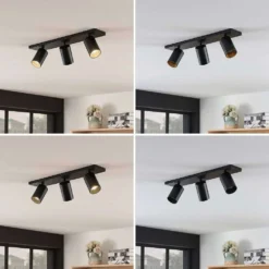 Brinja 3 Lámpara De Techo Black/Gold - Arcchio -Mejor Iluminación Tienda 42510965566675