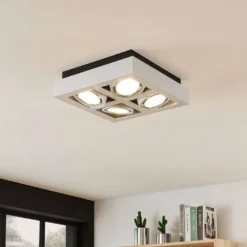 Ronka Square 4 Lámpara De Techo White - Arcchio -Mejor Iluminación Tienda 42510965597433