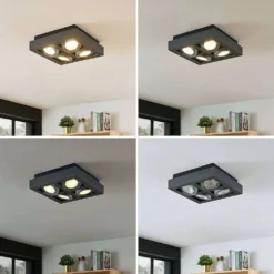 Ronka Square 4 Lámpara De Techo Dark Grey - Arcchio -Mejor Iluminación Tienda 42510965597503