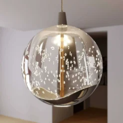 Hayley 5 Line Lámpara Colgante Clear/Chrome - Lucande -Mejor Iluminación Tienda 42510965624846