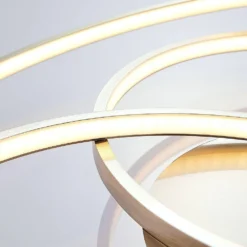 Ronka Lámpara De Techo Nickel - Lindby -Mejor Iluminación Tienda 42510965636966