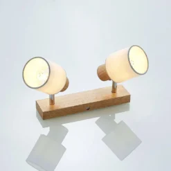 Wanessa 2 Lámpara De Techo Wood/White - Lindby -Mejor Iluminación Tienda 42510965667585